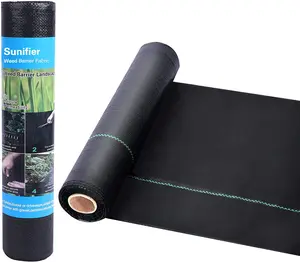 Weed Barrier Landscape Fabric Heavy Duty Garden Fabric Weed Barrier Black Mulch for Landscaping