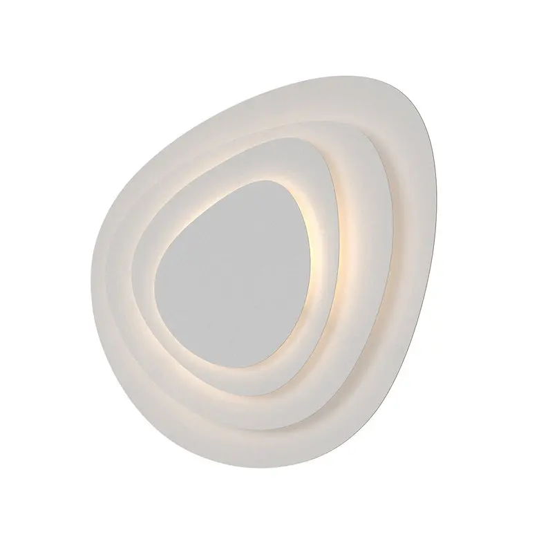 Abstract Panels 4-Plate LED Wall Sconce with Energy-Efficient Illumination and Adjustable Lighting