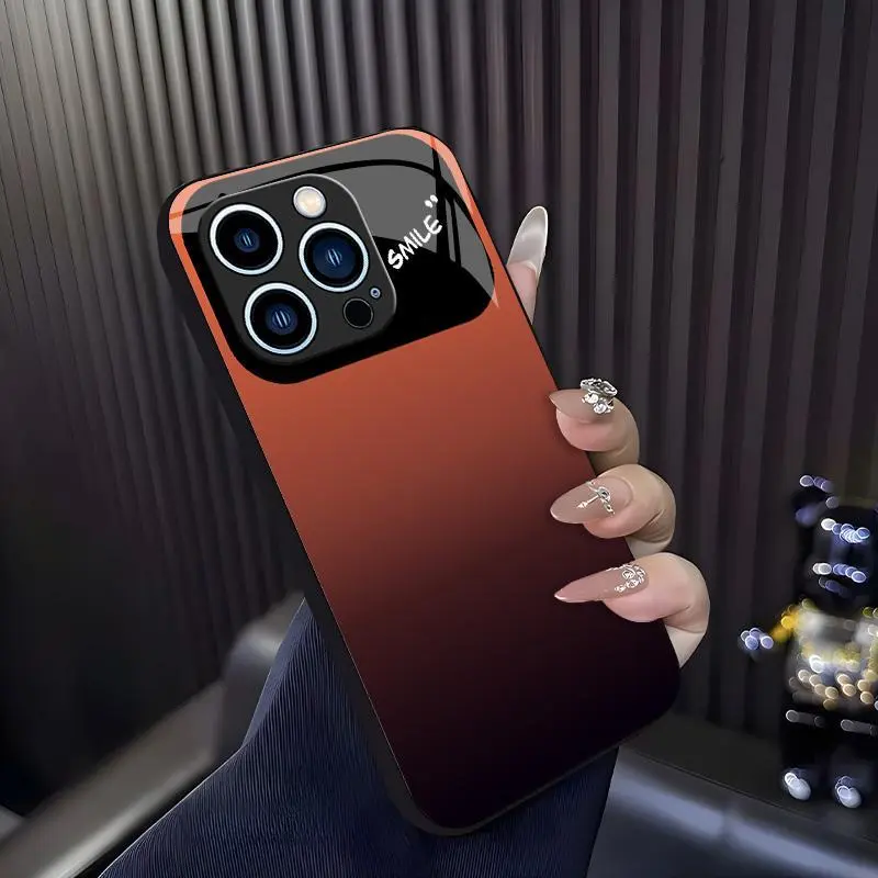 Aesthetic Gradient Phone Case for【iPhone 13 Pro】, Anti-Scratch Hard Cover with Full Camera Protection 666