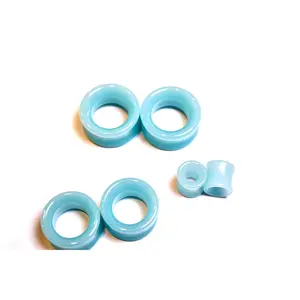 Bright Blue Glow In The Dark Glass Tunnels