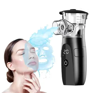 Portable Nebulizer with Self-Cleaning Mode Quiet Operation USB-Powered Rechargeable Hand-Held Smart Mist Steamer for Home Use 5μm Ultra-Fine Mist