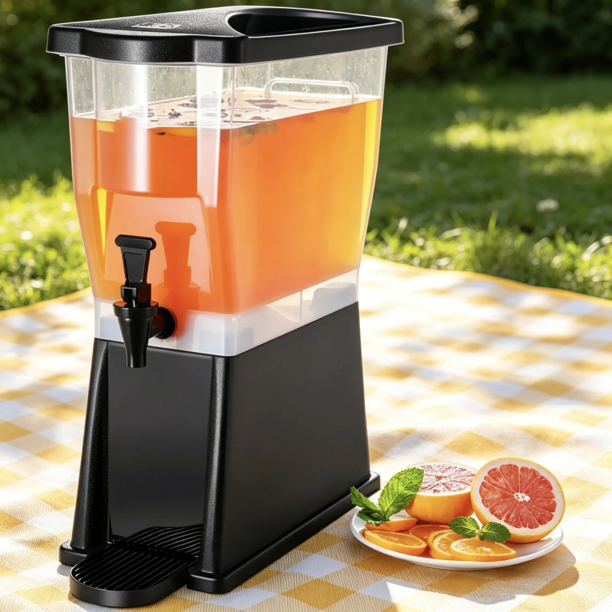 Versatile 3 Gallon Drink Dispenser – Plastic Juice Water Dispenser with Stand & Spigot, Perfect for Restaurants, Hotels, Parties, Weddings & Home Use