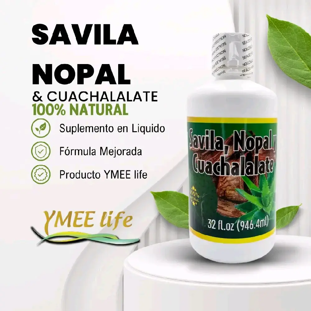 YMEE Life 100% Natural Edible Liquid Dietary Supplement - Improved Formula with Aloe Vera, Nopal, Cuachalalate - 32 fl oz Single Bottle, Wellness Boost, Prop 65 Safe (Health & Beauty Nutrition Liquids)