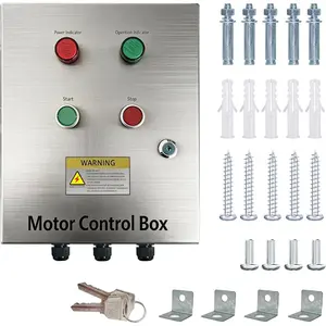 2HP well pump, stainless steel  control box, equipped with an AC contactor, single-phase  control, with overload and phase loss protection