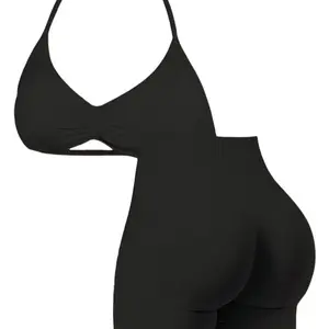 New Women's Sporty Yoga Set, High Waisted Yoga, Fitness Clothes, High-Waist Tight-Fitting Shorts and Tank Top, Summer Fitnessfor Running and Gym