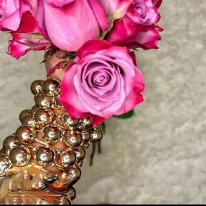 Gold Chrome Bubble Bracelets Set of 3