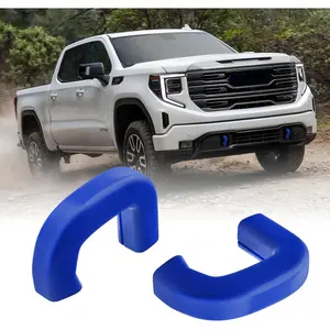 Trailer Hook Cover for GMC Sierra 1500 2019-2026 Vertical Tow Hook, Upgraded Hook Cover Front Custom Car Tow Hook Compatible with GMC Sierra 1500 Accessories 2019-2026 (Blue)