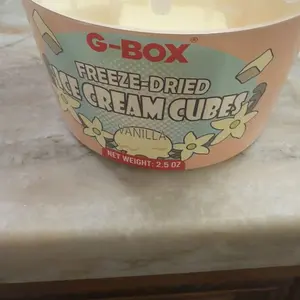 G-Box Freeze Dried Ice Cream Cubes in Air-tight Sealed Container | Vanilla | Chocolate | Snack Dessert