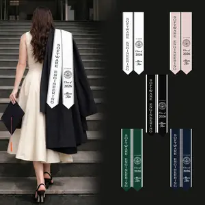 Custom Graduation Stole Any Major Personalized College Sash Trendy Cute Aesthetic Grad Gift Name Teen Style Chic Vibe