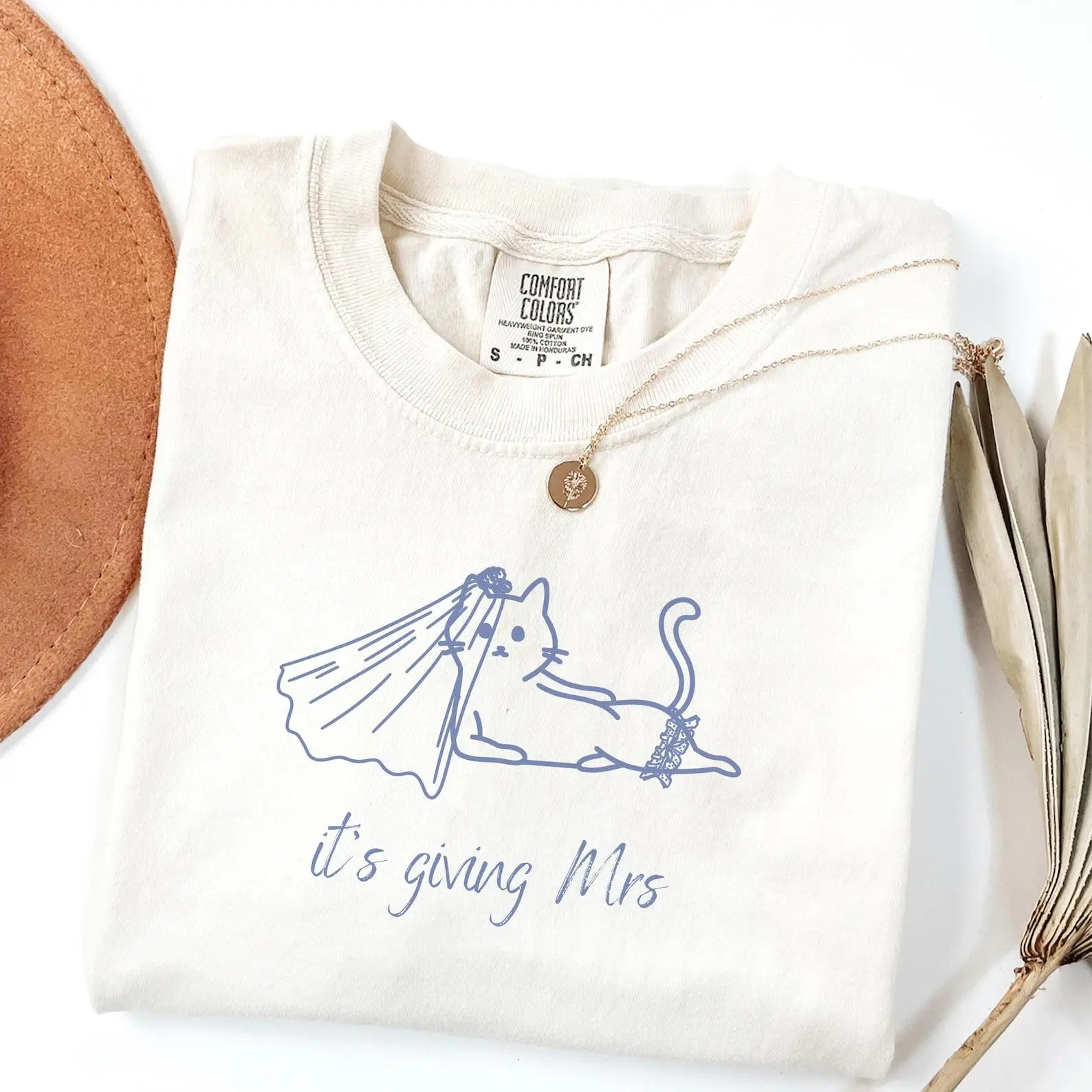 Its Giving Mrs Cat Theme Comfort Colors® Bridal Shirt, Its Giving Mrs TShirt, Bride To Be Tee, Engagement Top, Bachelorette Shower Outfit