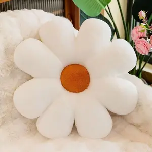 Decorative 40cm Sunflower Pillow Soft Flower Pillow Skin Friendly Daisy Seat Cushion Birthday Gifts