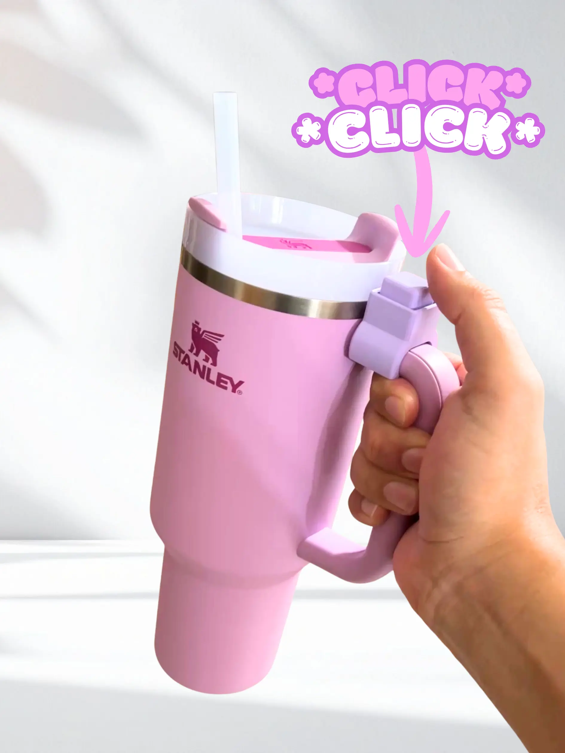 Tumbler Handle Clicker, Removable Fidget Button Accessory
