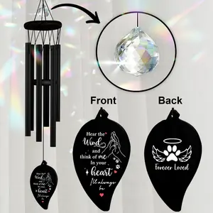 Hear The Wind For Pet Loss, Pet Memorial Wind Chime, Paw Print Pet Remembrance, Sympathy Gifts for Loss of Loved One, Pet Lover GIft, Dog Remembrance Gift, Bereavement Gifts Dogs