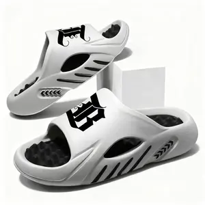 Slippers for Men Extra-Wide Fit Lightweight EVA Design Bold Print Waterproof Quick-Dry Tsinelas Casual Flipflop Fathersdaygift Sandals