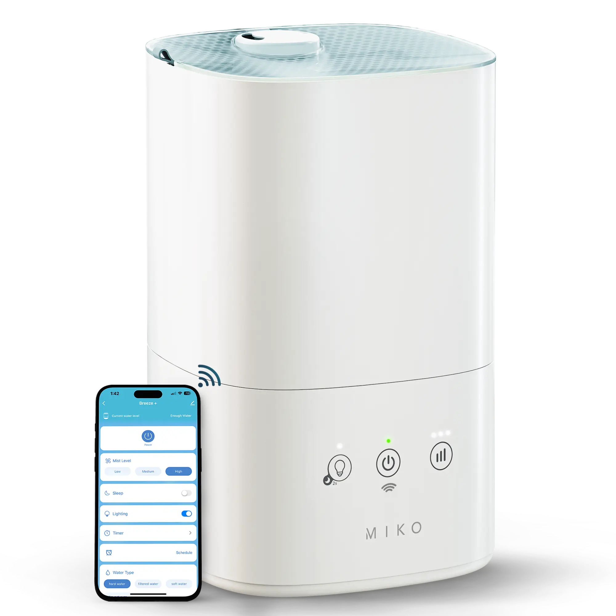 Miko Breeze App-Enabled Humidifier – Fresh Air Made Easy