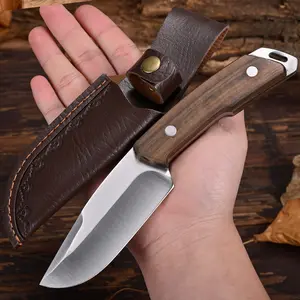 Professional kitchen knife, stainless steel one-piece knife, multi-functional thickened keel boning knife, kitchen barbecue knife, household fruit knife, sharp fruit cutting, meat cutting, splitting knife, kitchen cooking accessories, Blade