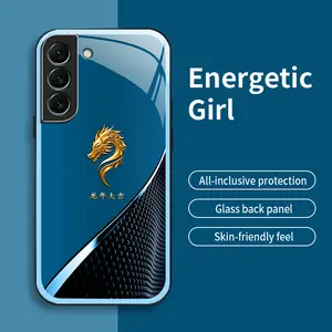 Suitable for [Galaxy S22 + 5G] multi-color faucet phone case, high-value glass case, personalized business style phone case, simple new phone case-888