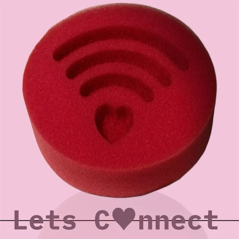 Red soft Material Custom sponges of different designed cuts for Asmr purposes