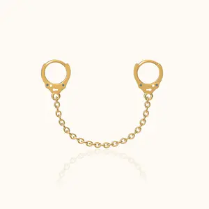 Single Handcuff Chain Earring