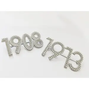 New product 1908 brooch for women, 1913 digital pearl brooch for social gatherings