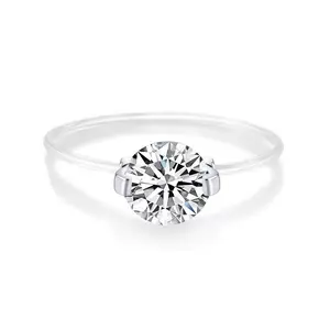 Y166 Willa Synthetic Moissanite Elegant Ring, Fine Moissanite Fashion Jewelry Ring, Fine Moissanite Rings