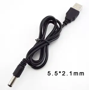 0.8m USB 2.0 Type A Male To DC Plug Power Connector For Small Electronics Devices Usb Extension Cable 5.5*2.1mm 5.5*2.5mm Jack