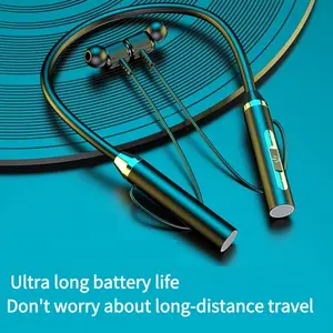 New Wireless Neckband Earphones with Enc Noise Cancelling Technology, High-Quality Call Experience for Running, Sports, Driving and Gaming,Wireless Headphones Wireless Earbuds