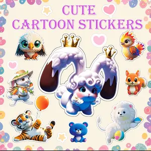 15pcs Waterproof Monster Stickers Cute Cartoon Decals for Laptops Helmets & Water Bottles Fun Insect-Themed Sticker Pack