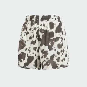 Adidas Originals Women's Satin Shorts, Cow Print, KA2674