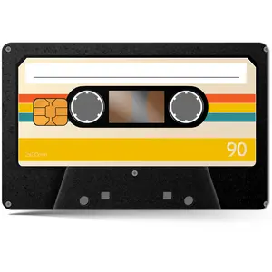 4Pcs Different Designs Card Skin Sticker Funny Vinyl Sticker for Transportation, Key Card, Debit, Credit Card Skin - Covering Protecting and Personalizing Bank Card - No Bubble, Slim, Waterproof Card Cover, Digital Printed