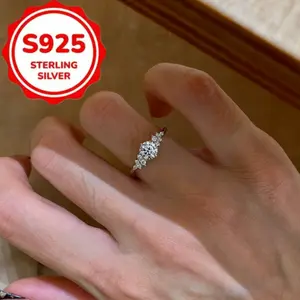S925 Ring Women, Classic Lightweight Luxury with a Cool yet Gentle Vibe, Daily Wear and an Choice Birthday and Valentine's Day Gifts.