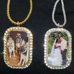 Custom picture pendant necklace with free chain unisex memorial anniversary keepsake day gift valentine unique jewelry