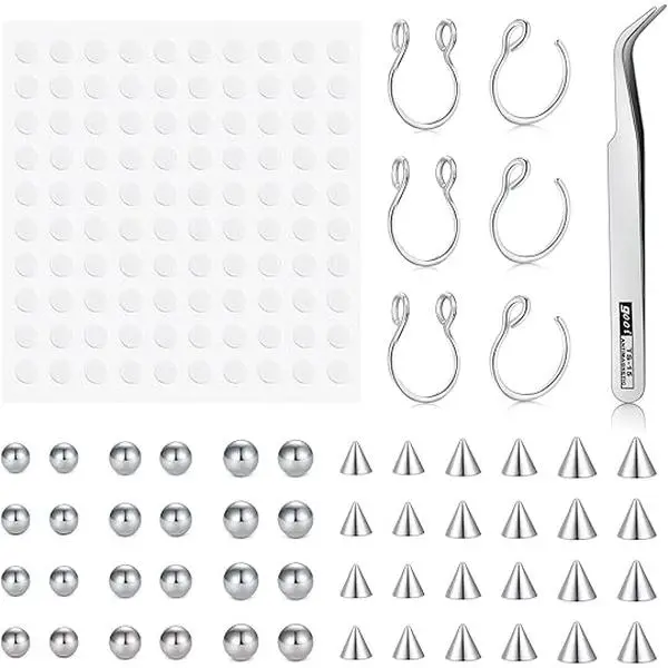 Fake Nose Ring Hoop Fake Septum Fake Nose Stud Faux Piercing Stickers