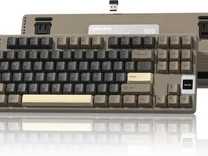 Womier QK87 TKL QMK/VIA Wireless Gaming Keyboard for Windows&Mac with Ergonomic Design