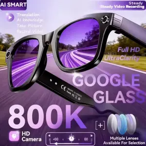800W Camera AI Smart Glasses. Photo,Video Recording & Call, waterproof Sunglassess