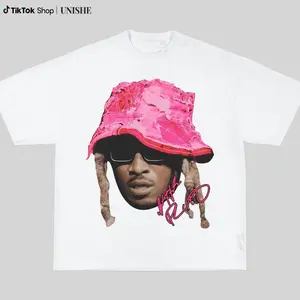 Future Pink Big Face Graphic Rap Tee