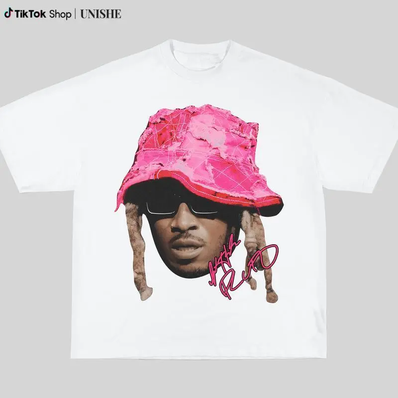 Women's Big-Face Graphic Rap Tee, Blush Pink, Good Graphic Tees, Women's Clothing