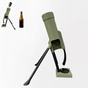 Beer Mortar Bottle Opener, Funny Bottle Cap Launcher, Automatic Ejection, For Beer & Sodas, Perfect for Home Bar & Party Nights.