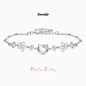 Sanrio Hello Kitty Sakura Bracelet - Charming Design with Beautiful Sakura Motif for Everyday Wear & Gifts