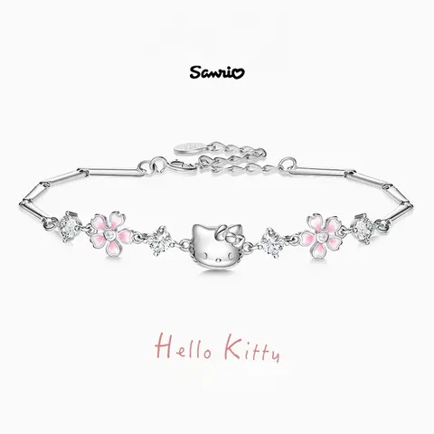 Sanrio Hello Kitty Sakura Bracelet - Charming Design with Beautiful Sakura Motif for Everyday Wear & Gifts