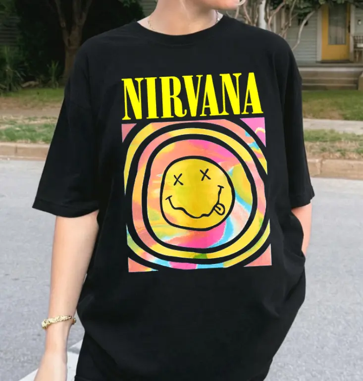 Vintage Nirvana Tee, Music Lover Shirt, Gift For Fan Stylish
