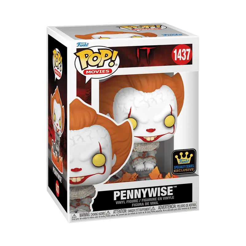 Funko Pop! Movies: IT - Pennywise Dancing Glow-in-The-Dark Chase Specialty Series With Protector