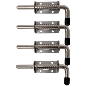 Metal wall mounts 4 PCS 304 5 Inch(128MM) Pin Latch Lock Pin Suitable for Doors,Trailer Gate,Cabinets and etc.