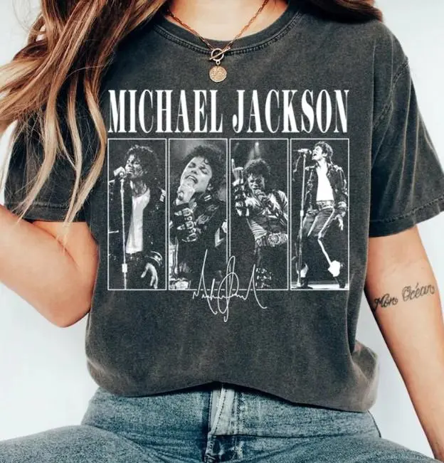 Youth and Adult Michael Jackson Shirt Vintage shirt, Bad World Tour Graphic T-Shirt, King of Pop Concert Outfit, Gift for Michael Jackson Fan