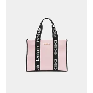 BEBE HANA CANVAS TOTE (BLUSH)