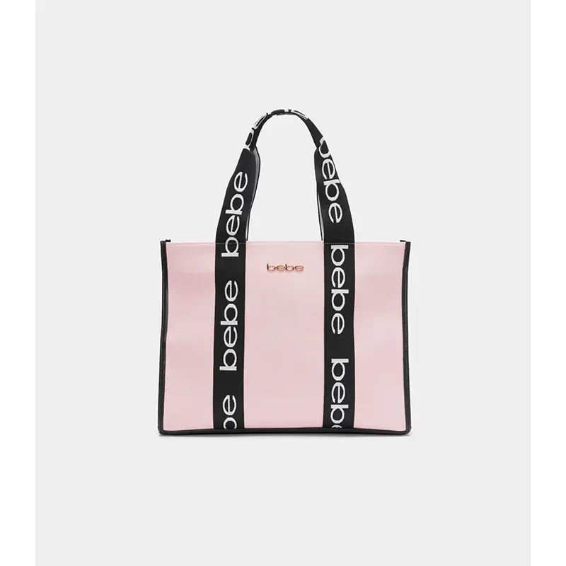 BEBE HANA CANVAS TOTE (BLUSH)