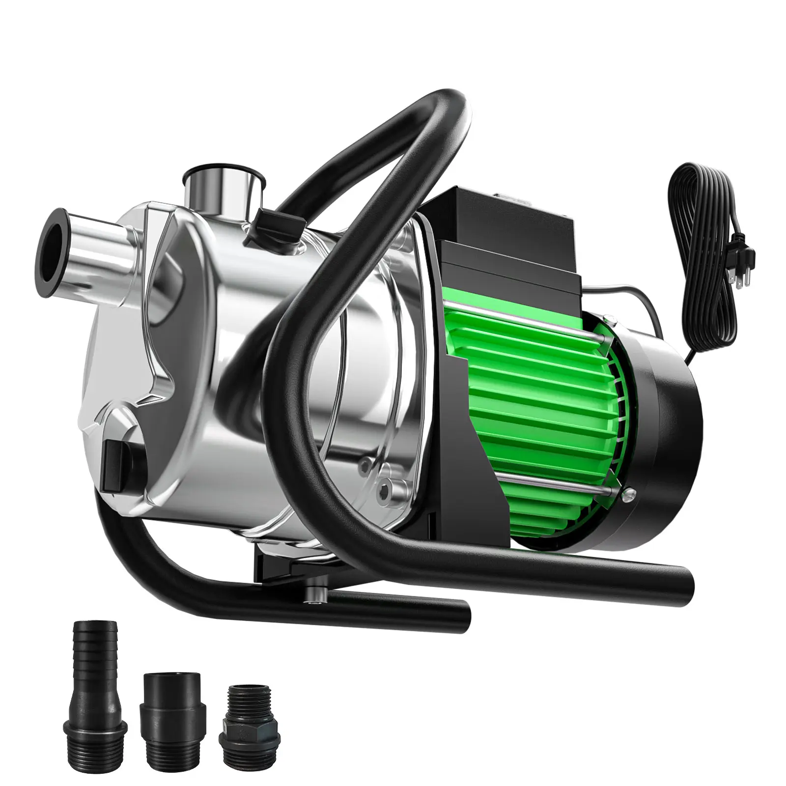 Shallow Well Pump 1 HP 1500 GPH, Professional Portable Pump for Reliable Water Supply, with Reliable Booster Function for Daily Water Transfer, for Farm Irrigation Lawn Watering Gardens and Residential Water Supply