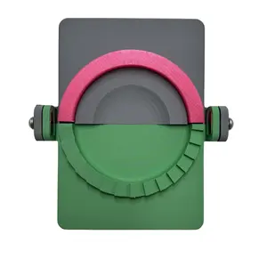 SAMPAOLI COMMERCE USA, Empanada Maker Press, 5.5 and 4.7, inches, gray and green, empanadas, different edges. kitchen product