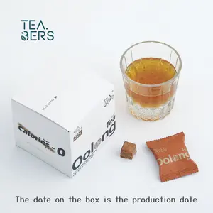 Teabers 15g Oolong Tea Cubes Freeze-Dried Instant Tea-0 Sugar 0 Fat 0 Calories Premium Healthy Beverage-Friendly Nata Black Matcha Green