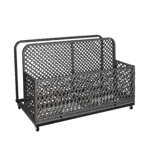 Pool floats and garden gear do not belong all over the deck. Roll them into one tidy spot with this weather-resistant wicker storage caddy. Wheels, hidden compartment, and open basket make organization effortless. Tap to get yours.
